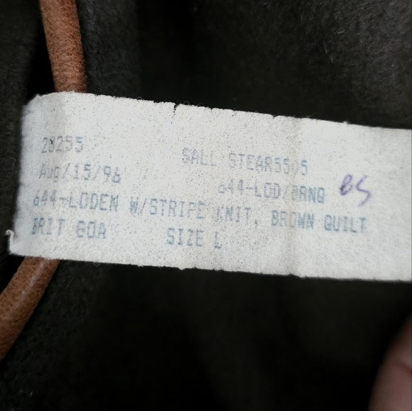 Golden Bear Vintage Men’s Varsity Bomber Loden Stripe Knit Jacket Size Large - Picture 17 of 17